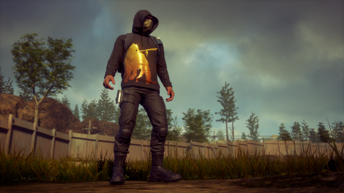 in-game screenshot of holiday hoodie