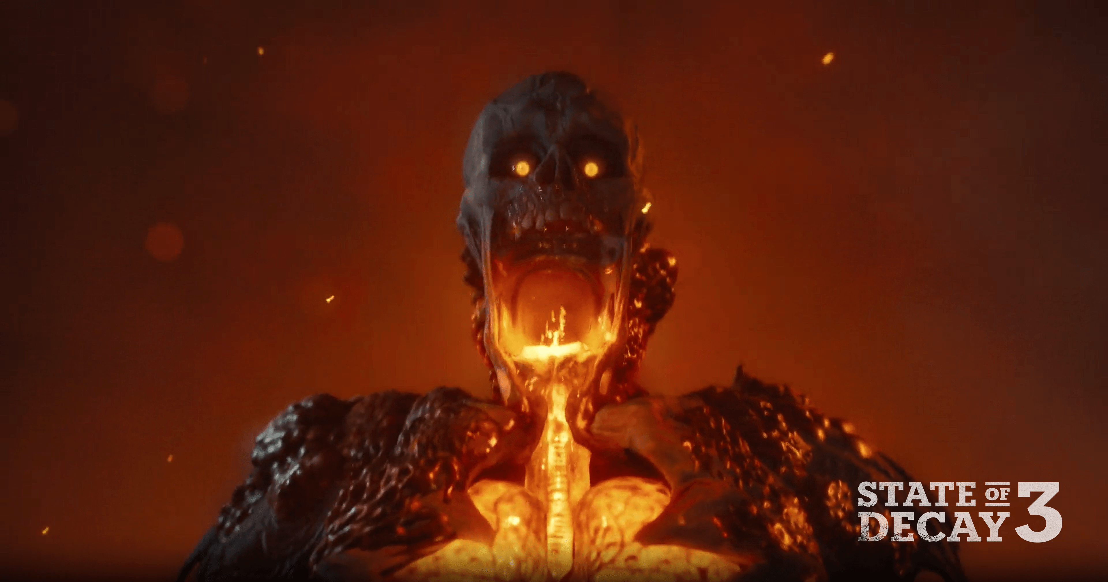 2024 trailer screen screenshot, closer up of Screamer zombie