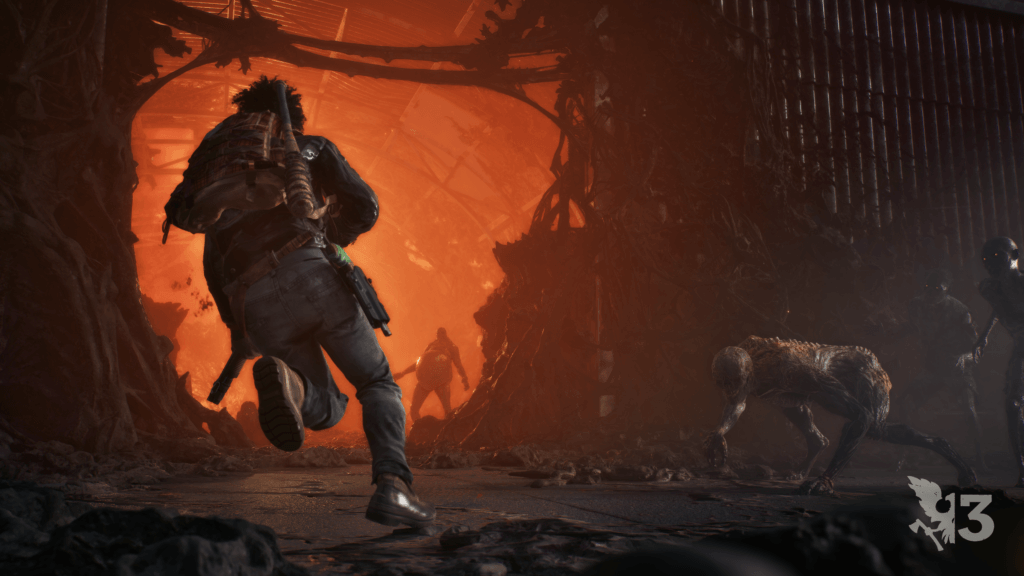 Screenshot of a player running into a plague infestation