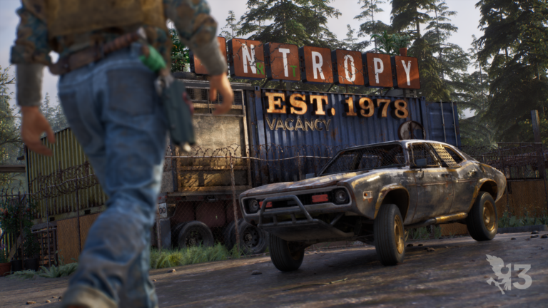 Screenshot of a classic looking muscle car