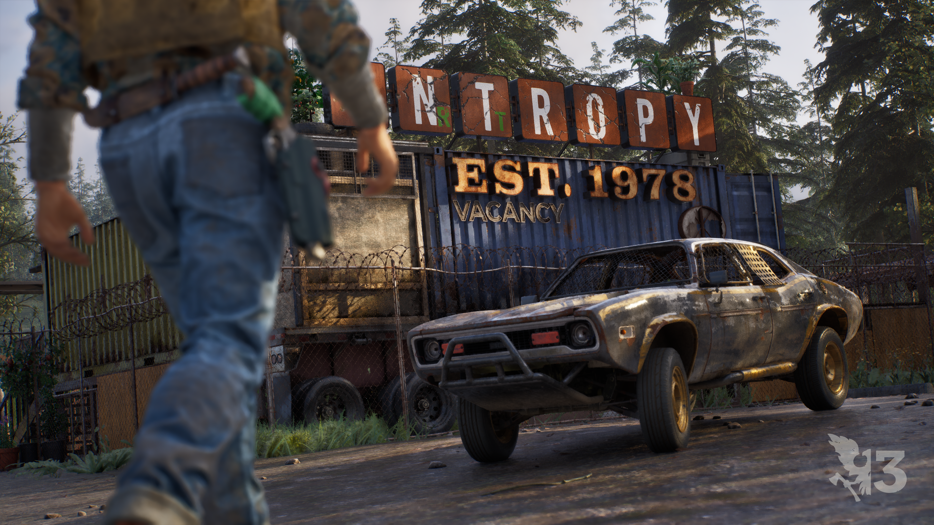 Screenshot of a classic looking muscle car